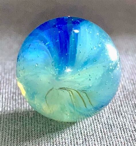 A Pretty Blue Marble Glass Marbles Marble Glass Painting