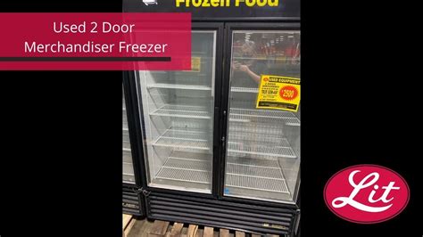 Used 2 Door Merchandiser Freezer Lit Restaurant Supply