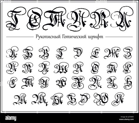 Russian Alphabet Gothic Font Typeface All Uppercase Cyrillic Letters My Xxx Hot Girl