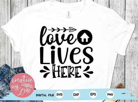 Love Lives Here Svg Graphic by DesignStore · Creative Fabrica