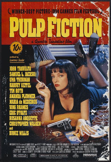 Pulp Fiction Poster Pulp Fiction Script Fiction Movies Thriller
