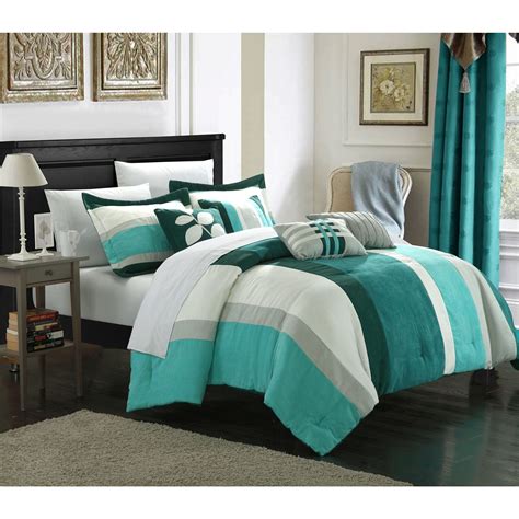 We researched the best comforter sets that'll instantly upgrade your bed with style and comfort. Chic Home Valley 11-Piece Plush Turquoise Microsuede ...