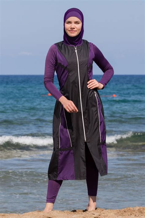 Adabkini Mira Muslim Piece Long Swimsuit Islamic Full Cover Modest