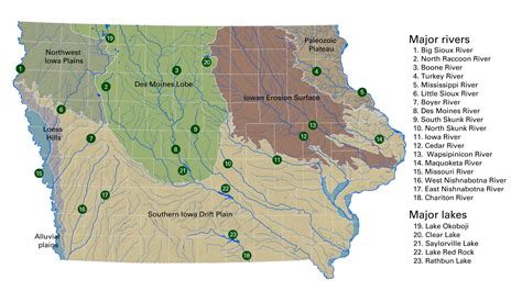 Map Of Rivers In Iowa World Map