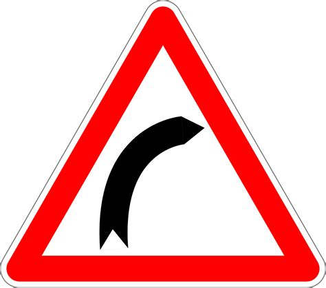 Edit Free Photo Of Dangerous Curve To The Righttraffic Signsignroad
