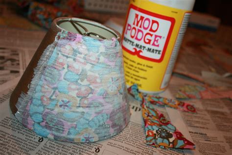 Lampshade Fabric And Modge Podge Before Crafts Modge Podge Arts And