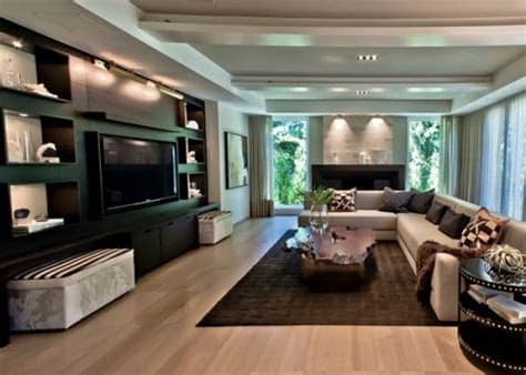 The actor works with designers to create an inviting deck and pollinator garden, as well as a renovated family room. Houzz | houzz contemporary living room | Elegant Residents ...