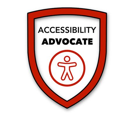 141365 Accessibility Advocate Badge Designed To Inspire