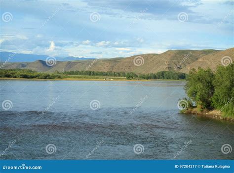 The Yenisei River In Siberia Stock Image Image Of Siberia World