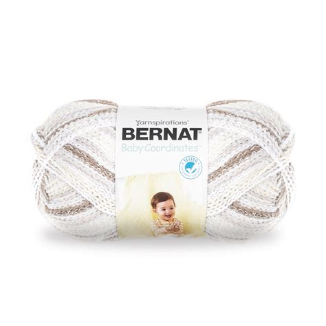 Bernat Baby Coordinates 3 Dk Blended Acrylic Yarn Soft Taupe 425oz