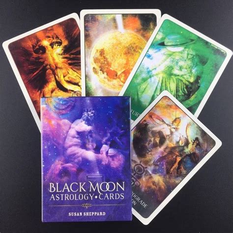 Black Moon Astrology Oracle Tarot Card Deck 78 Cards Etsy