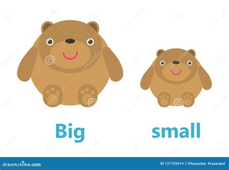 Opposite Big And Small Vector Illustration 122658242