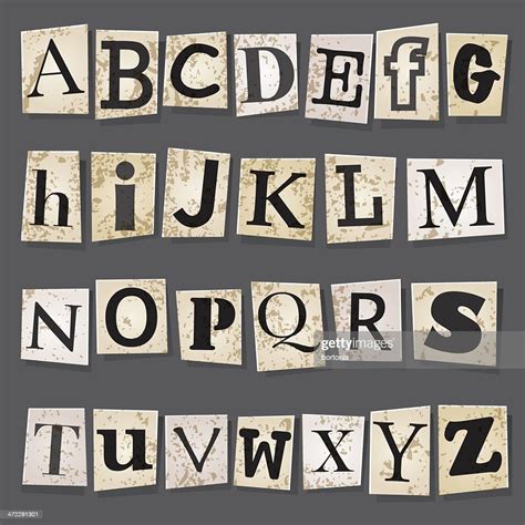 Ransom Note Letters High Res Vector Graphic Getty Images