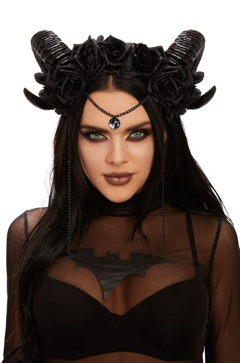 Mystical Ram Horn Headpiece Demon Costume Halloween Costume