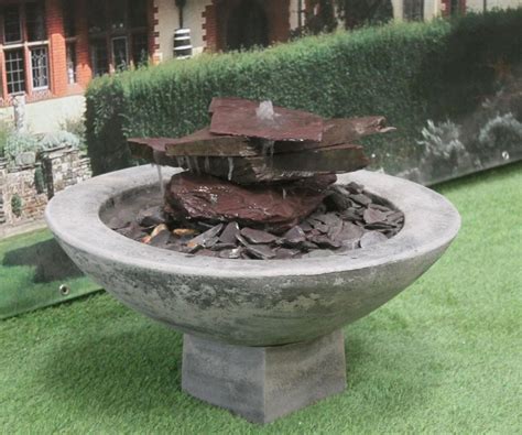 Self Contained Fountains Stone Garden Fountains And Garden Water