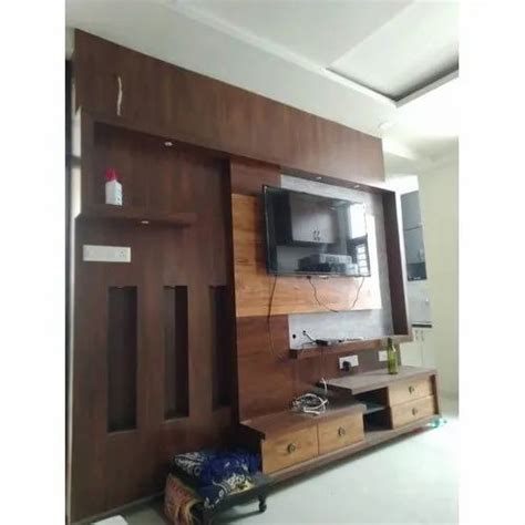 Brown Wall Mounted Wooden Tv Cabinet For Home At Rs 450square Feet In