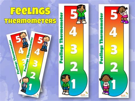 Feelings Thermometers Item 215 Elsa Support Feelings Helping