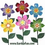 Large Metal Flower Stakes Pictures