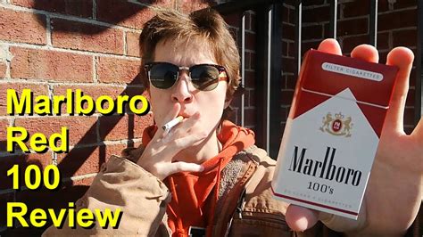 smoking a marlboro red 100 cigarette review youtube