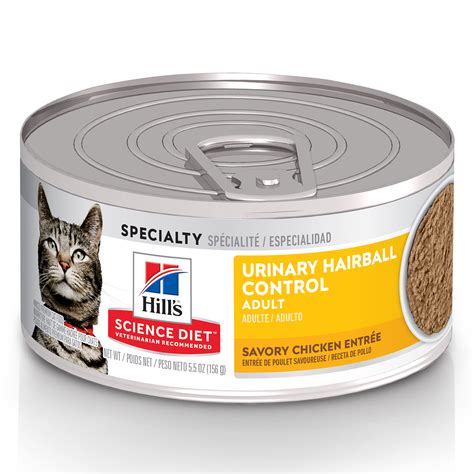 Give your cat a delicious meal that helps control hairballs with purina pro plan hairball chicken entrée wet cat food. Hill's Science Diet Adult Urinary & Hairball Control ...