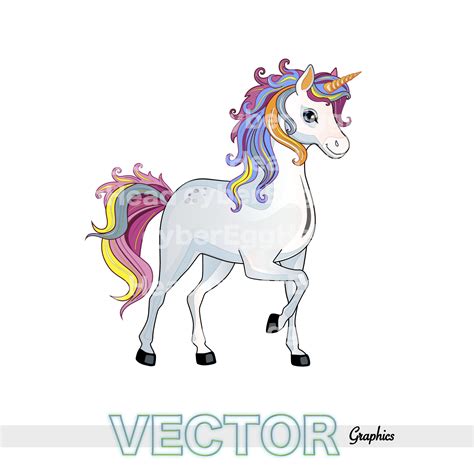 Unicorn Vector Design Unicorn Colored Head Svg Graphic Etsy