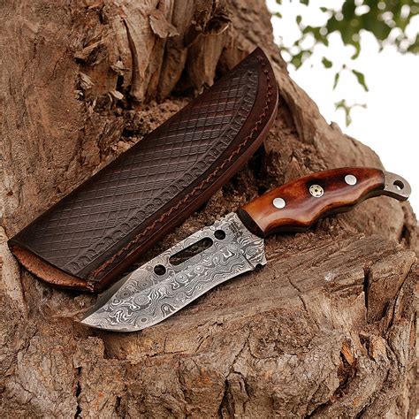 Damascus Skinner Knife Hk0245 Black Forge Knives Touch Of Modern