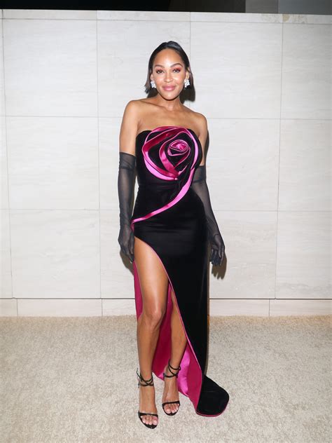Meagan Good Blooms In 3d Rose Dress And Strappy Heels At Ebony Power 100