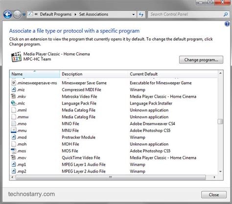 How To Handle File Type Association In Windows 7