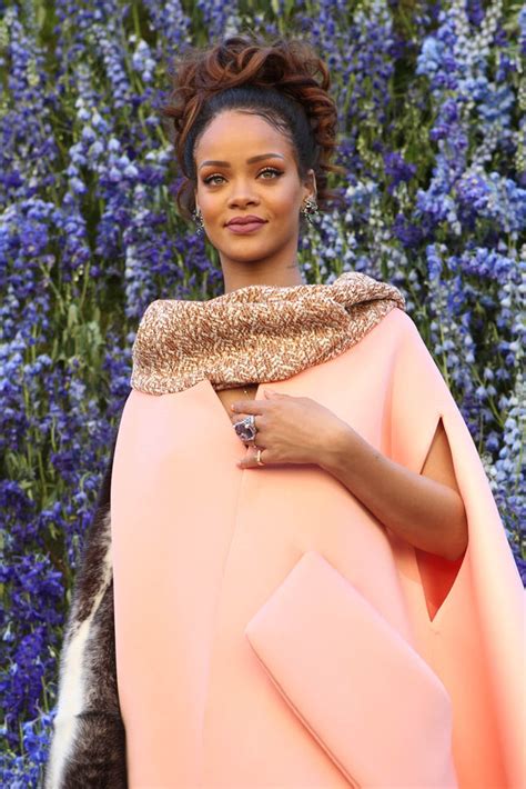 Rihanna In Pink At Dior Show In Paris And Partying With Travis Scott