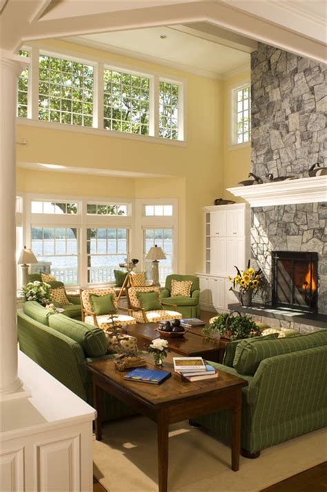 New England Island Home Beach Style Living Room Boston By Samyn