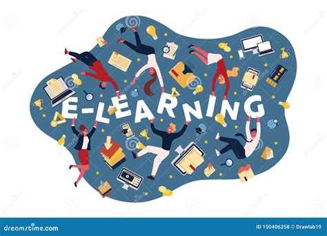 E-learning Opportunities, People Studying Online, Receiving Diploma