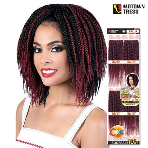 Motown Tress 4x Crochet Feather Lite Box Braid 10 Cbb10m