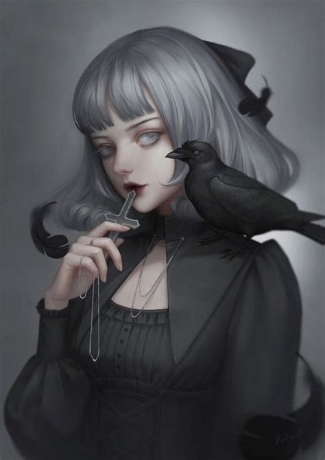 Pin By ซี หรoย On Art Anime Art Girl Gothic Anime Dark Anime