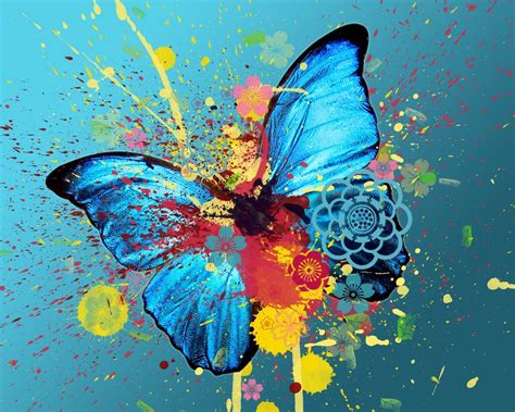 Colorful Butterfly Abstract Wallpaper Abstract Graphic Wallpaper