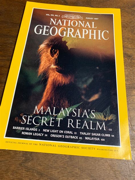 National Geographic Malaysias Secret Realm Vol 192 Etsy