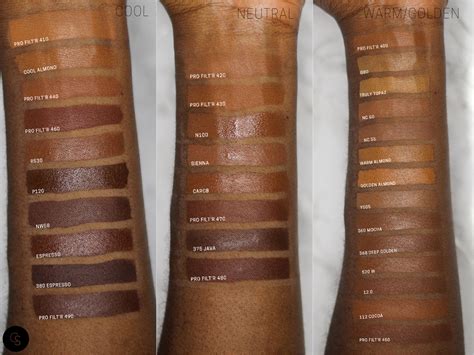 Fenty Beauty Pro Filtr Foundation Finder — Cocoa Swatches