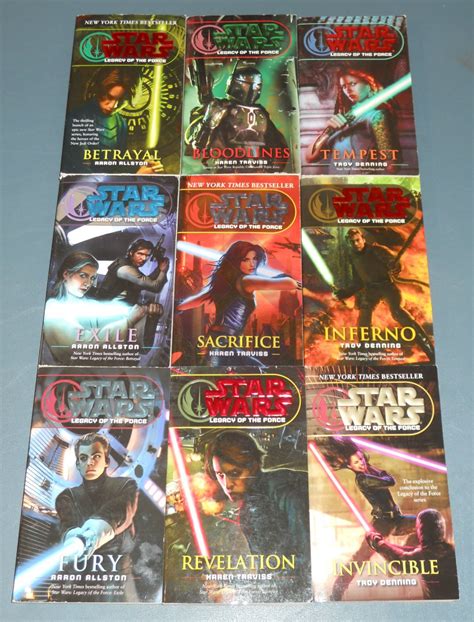 Star Wars Legacy Of The Force Books Book Novel Novels Lot Series 9