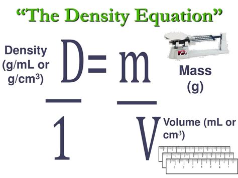 Ppt “the Density Equation” Powerpoint Presentation Free Download