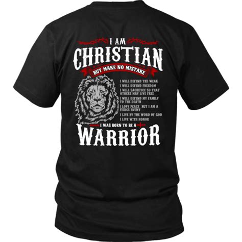 Christian Warrior Christian Shirts Designs Christian Warrior T