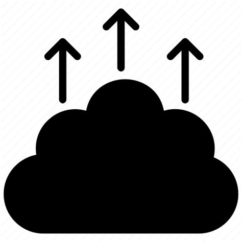 Cloud backup, cloud computing, cloud upload, data transferring, upload information icon