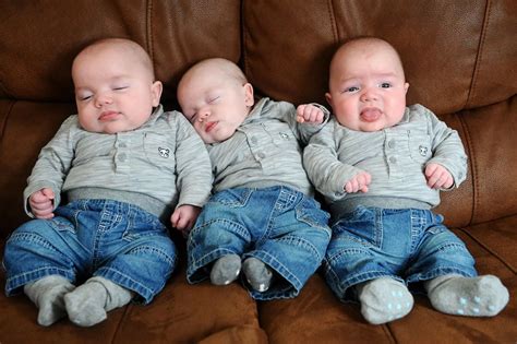 One In A 100 Million Birth To Identical Triplets Mirror Online