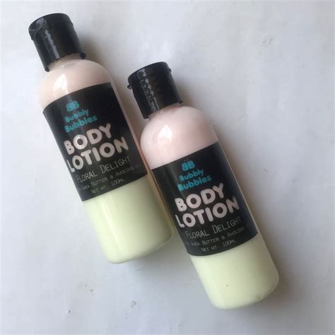 Natural Body Lotion Set Of 2 Etsy