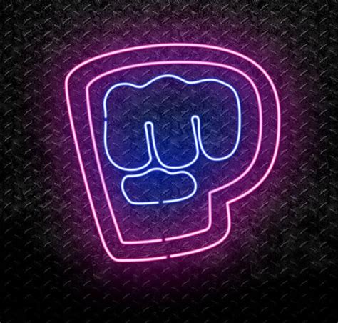 Pewdiepie Brofist Logo Neon Sign Pewdiepie Neon Signs Pewdiepie Fan Art