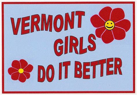 Vermont Girls Do It Better Funny Refrigerator Magnet 2