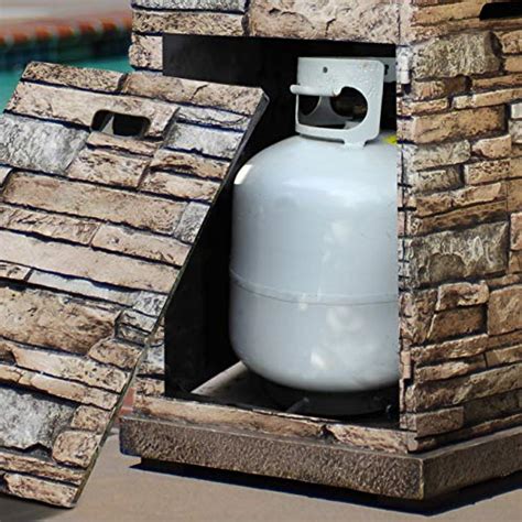 If empty, replace no gas flow b. Bond Manufacturing 63172 Newcastle Propane Firebowl Column ...