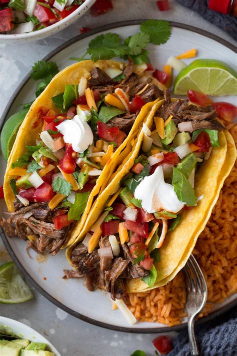 Slow Cooker Shredded Beef Tacos Recipe Cart