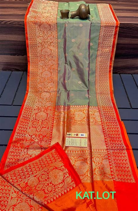 Pure Katan Silk Sarees Online Siri Designers