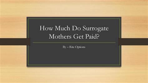 How do book authors get paid? How Much Do Surrogate Mothers Get Paid? |authorSTREAM