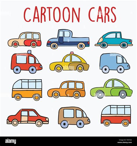 Cartoon Cars Sketch Stock Vector Image And Art Alamy