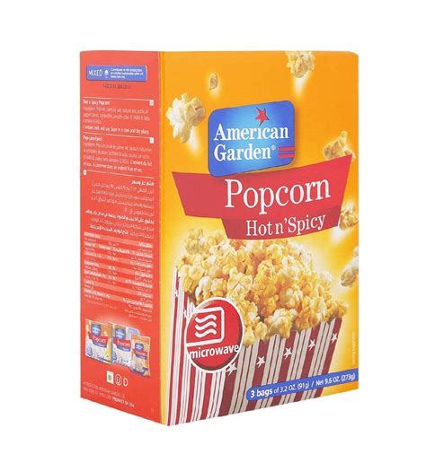 American Garden Hot And Spicy Microwave Popcorn 273g From Supermartae